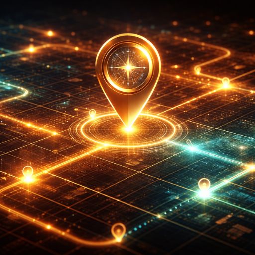 UK business assessing AI readiness with digital map