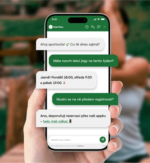 phone display with green bg