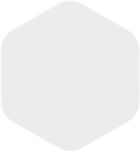 A white hexagonal object on a black background.