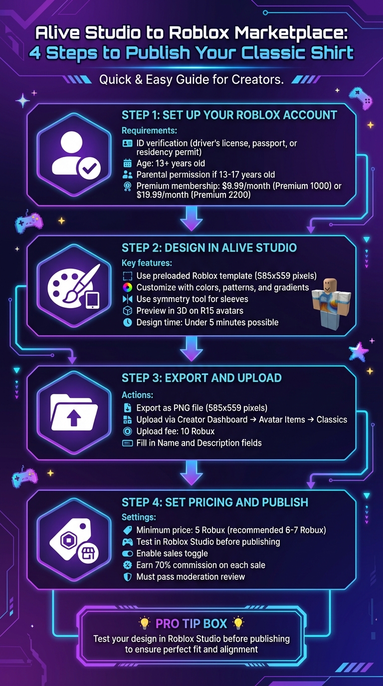 How to Publish a Roblox Classic Shirt: 4-Step Process Guide