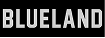 Logo with the word BLUELAND in uppercase letters, blending dark blue and light gray colors.