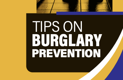 Tips on Burglary Prevention