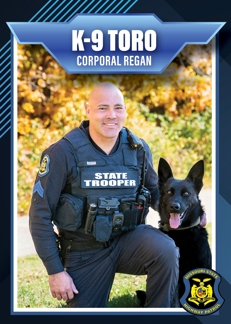 Corporal Nick Regan with K-9 Toro