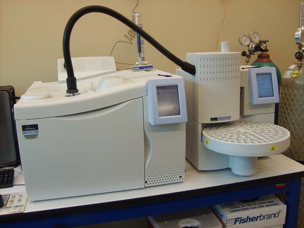 A gas chromatograph headspace system used for blood alcohol testing.