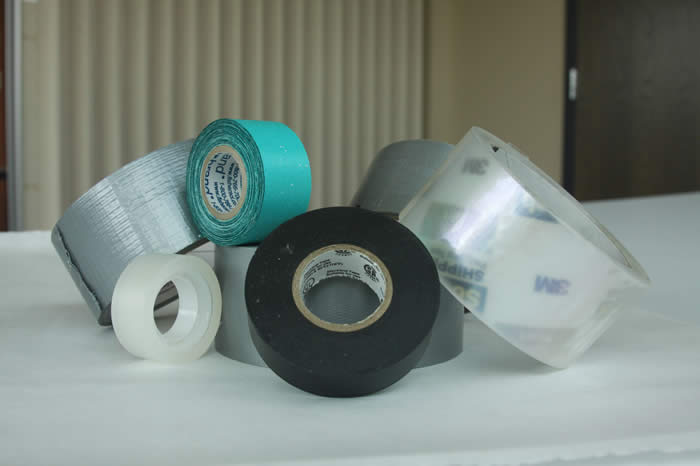 Rolls of various types of tape examined by the laboratory.