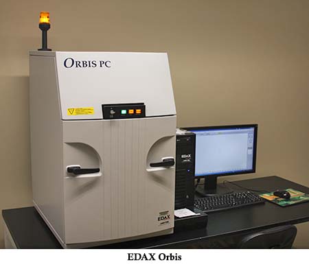An EDAX Orbis x-ray fluorescence analyzer.