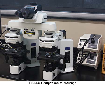 A LEEDS comparison microscope.