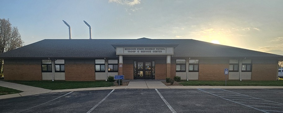 Exterior of the Troop C crime laboratory in Park Hills.