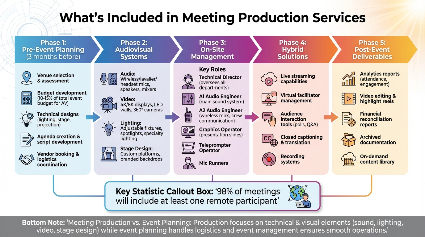 Meeting Production Services Timeline and Components Overview