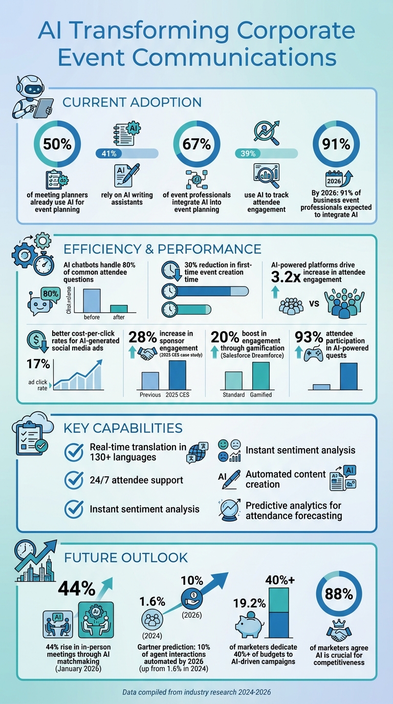 AI Impact on Corporate Event Communications: Key Statistics and Benefits