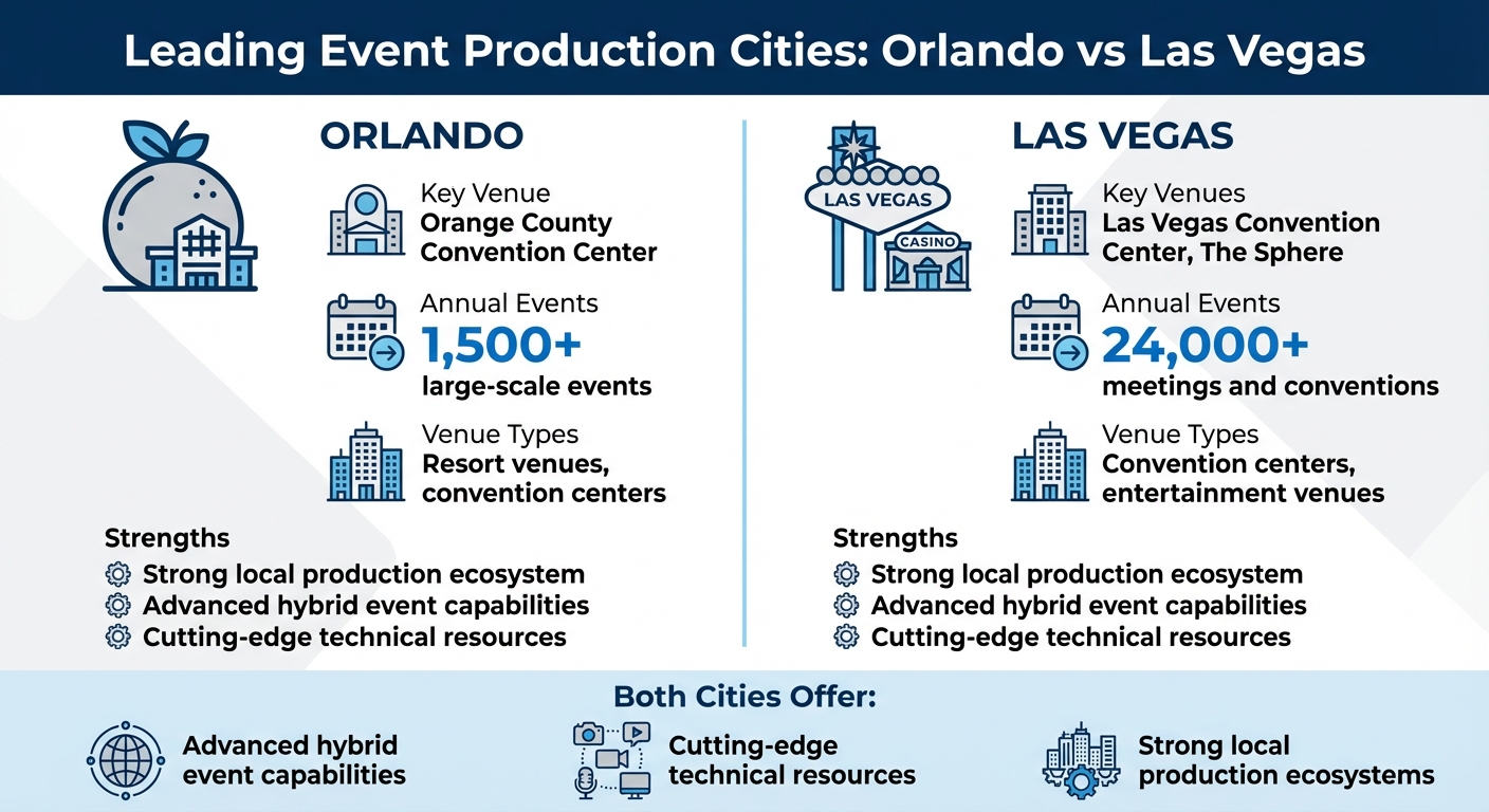Orlando vs Las Vegas Event Production: Key Statistics and Venue Comparison