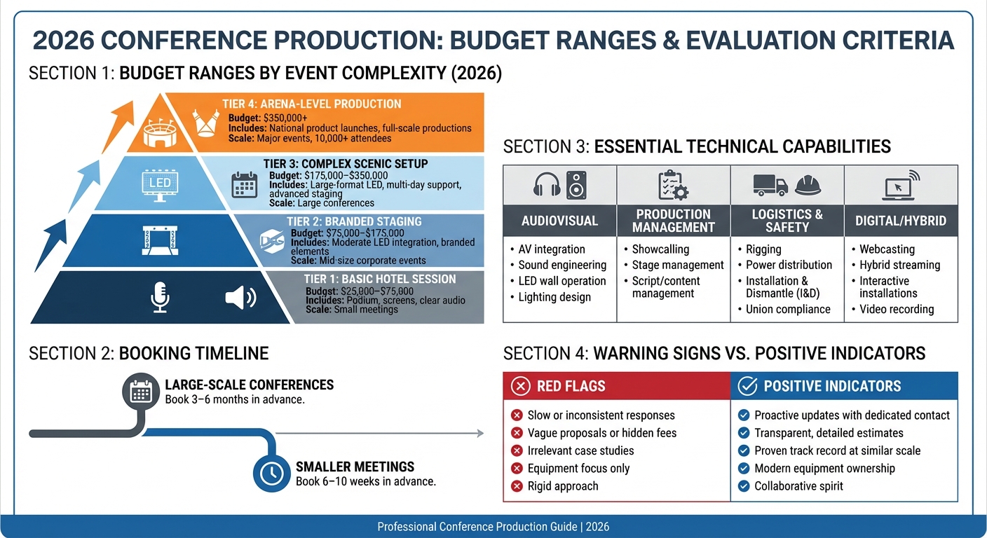 Conference Production Budget Guide: Cost Breakdown by Event Complexity