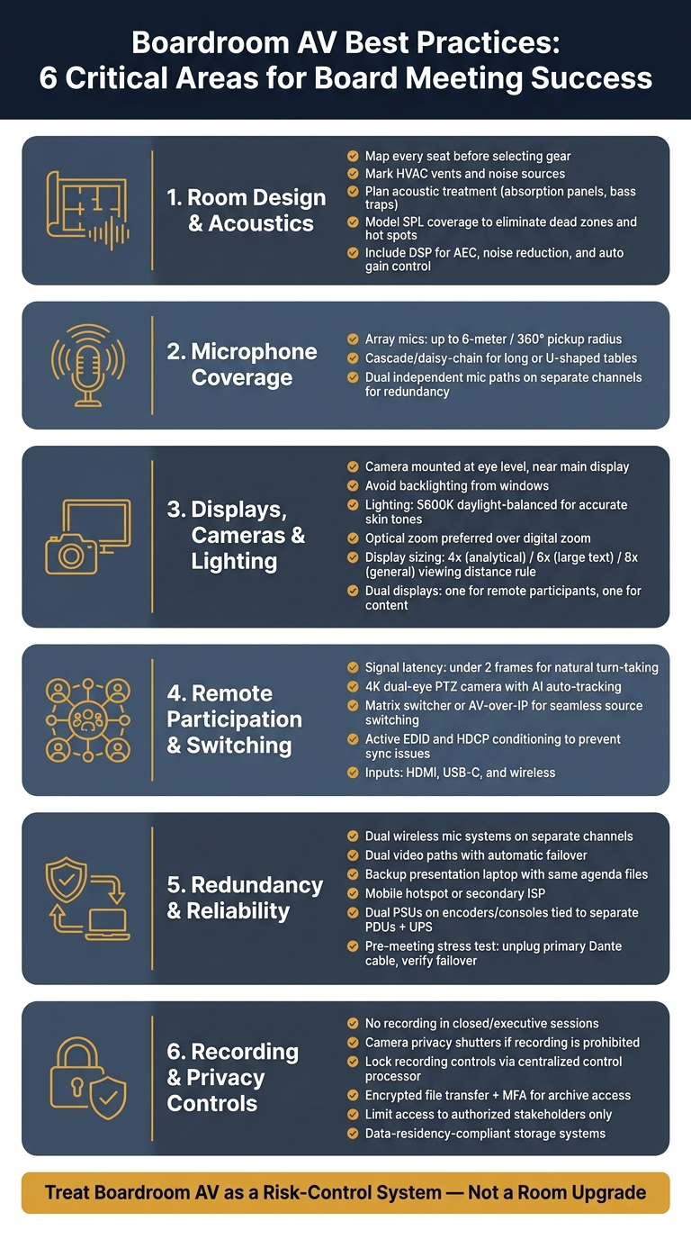 Boardroom AV Setup: 6 Critical Areas for Flawless Board Meetings