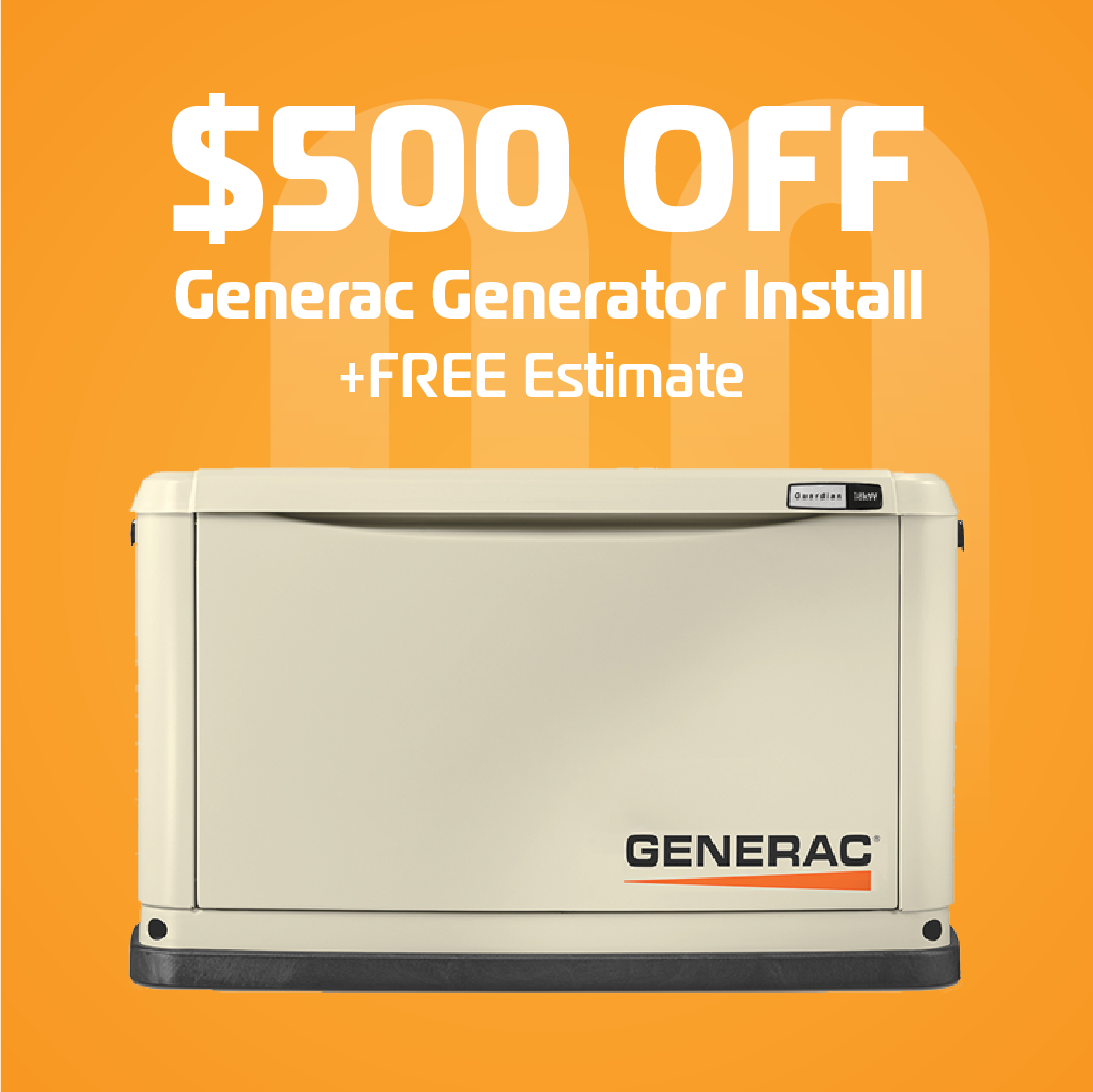 $500 off Generac home generator installation in Hampton Roads