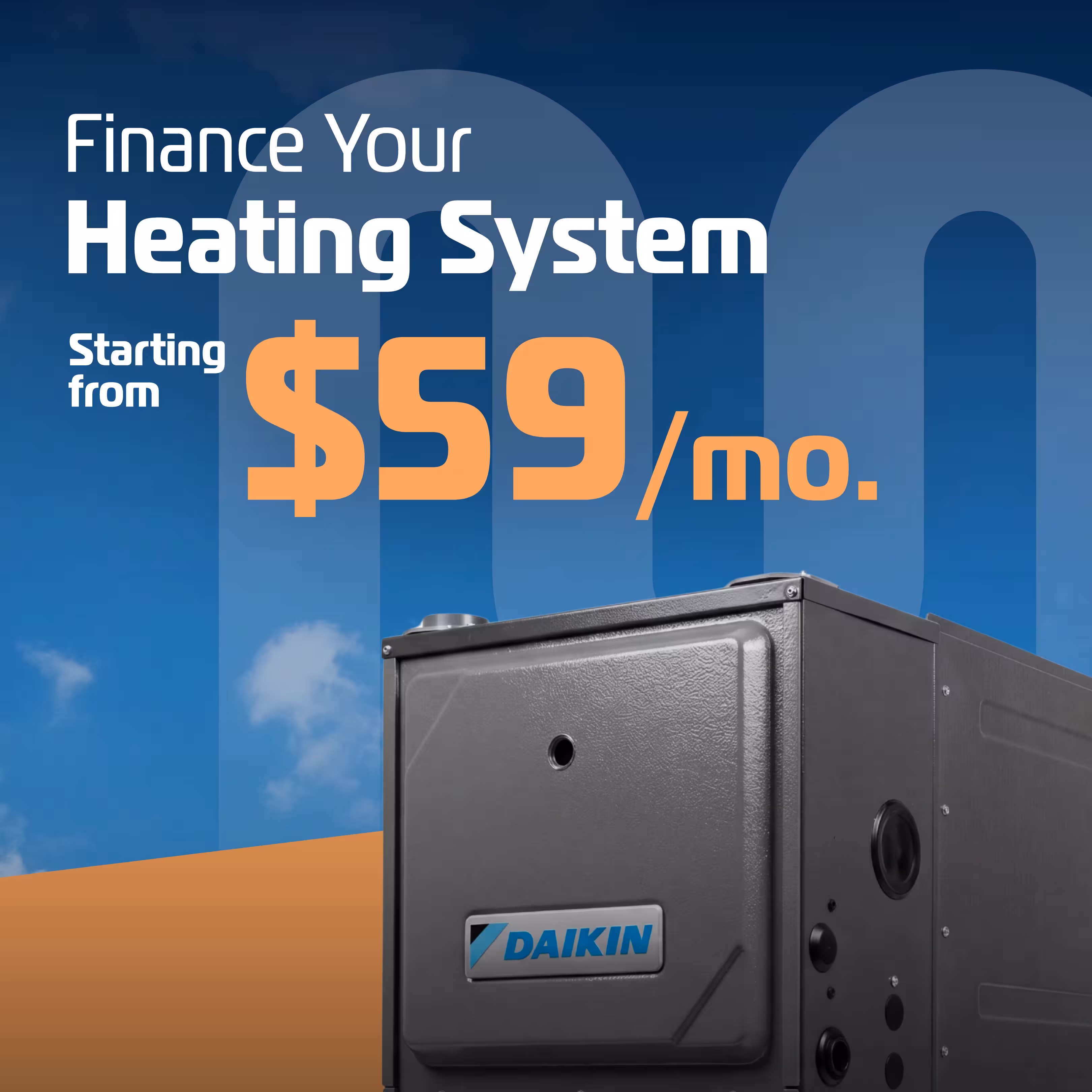 New Heating System as low as $59/mo