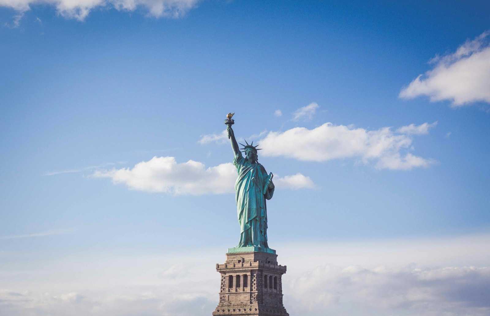 La statue de la Liberté et Manhattan, New York