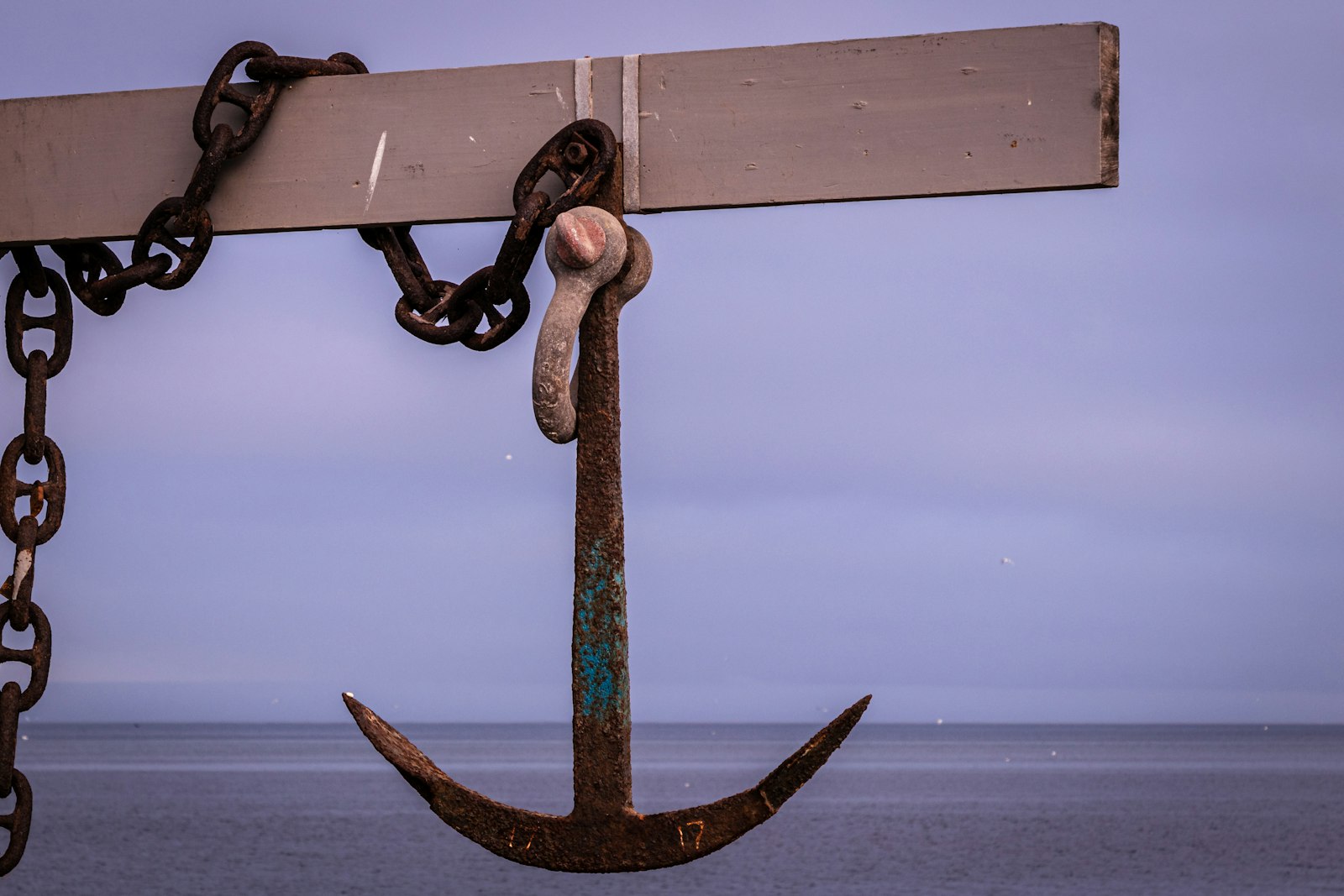 Ancre et chaîne de navire