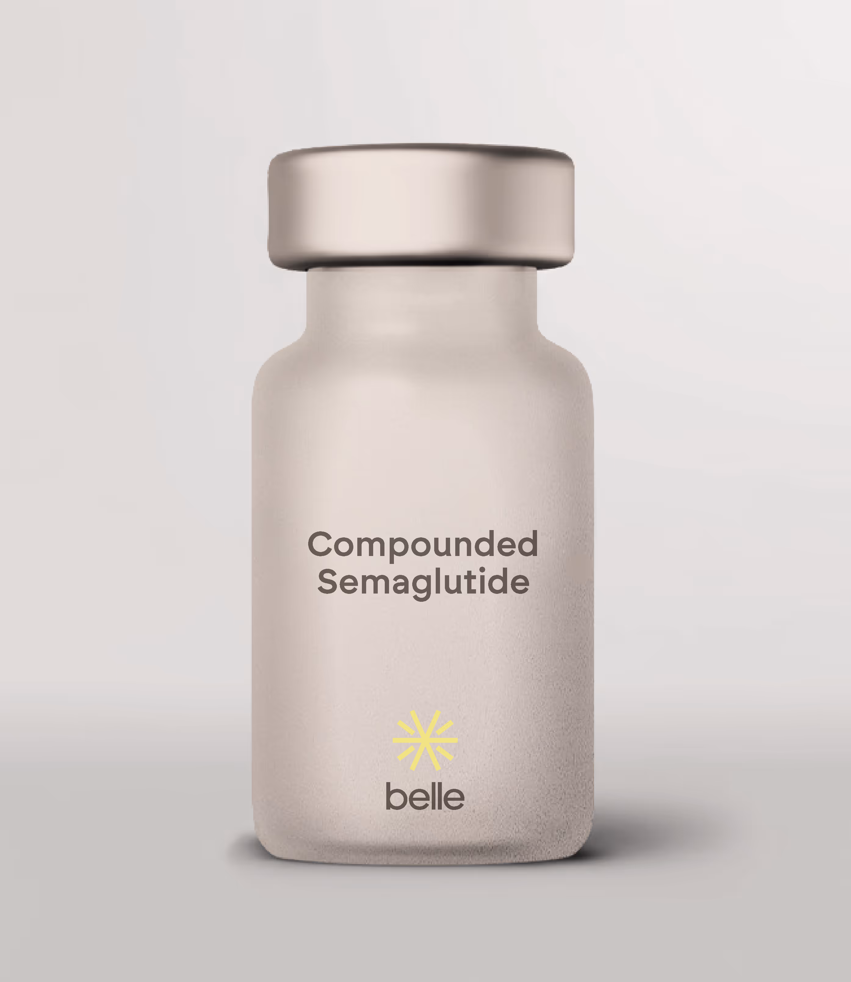 Bottle of compounded GLP-1/GIP medication for weight loss support