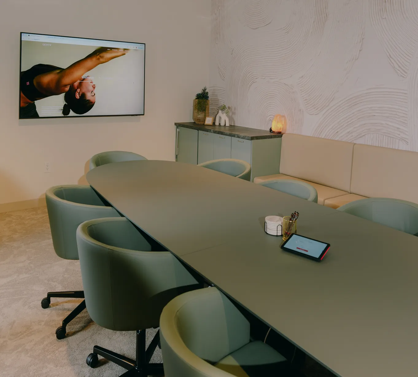 Room for business meetings