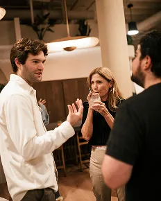 Group of people talking