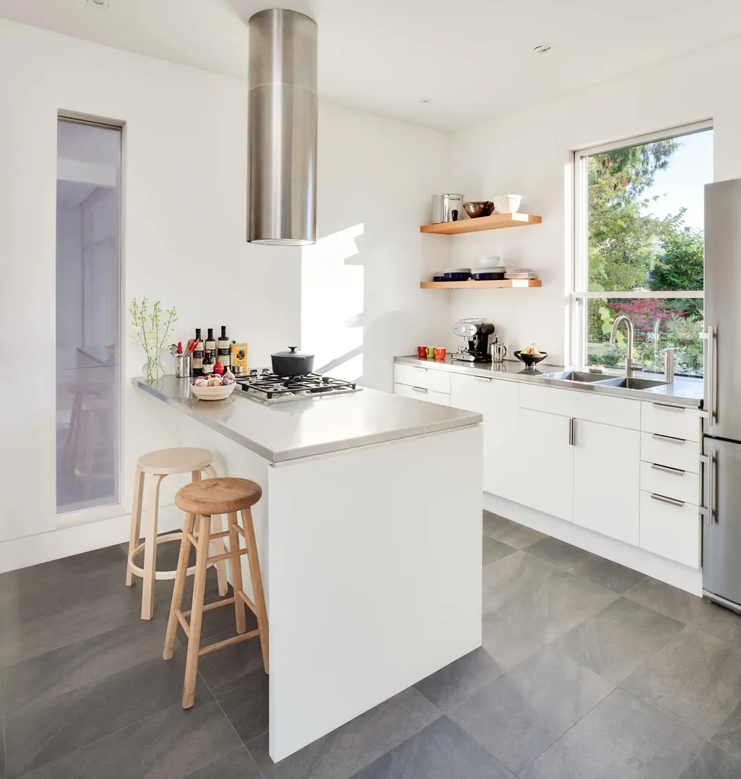 Garden interior kitchen island