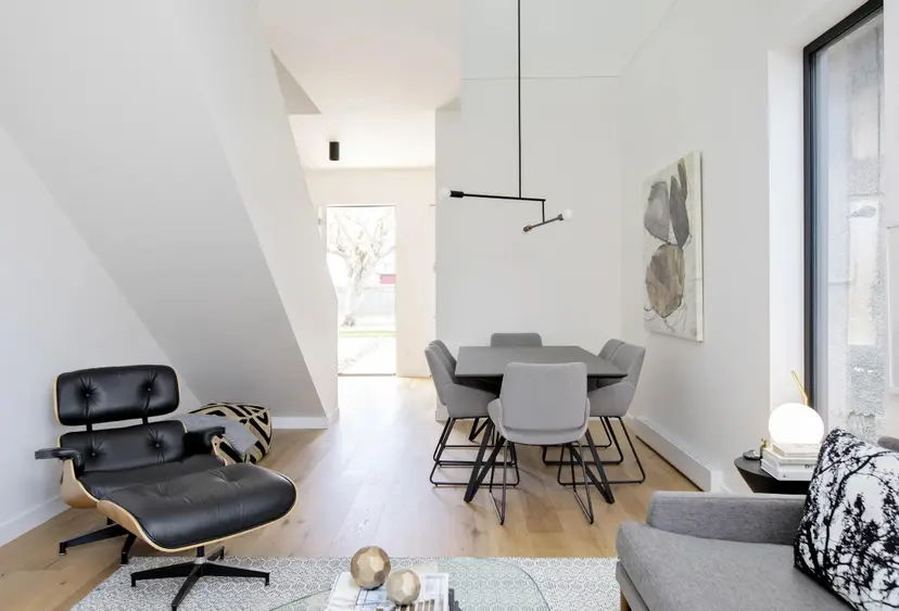 Garden interior living room and entryway