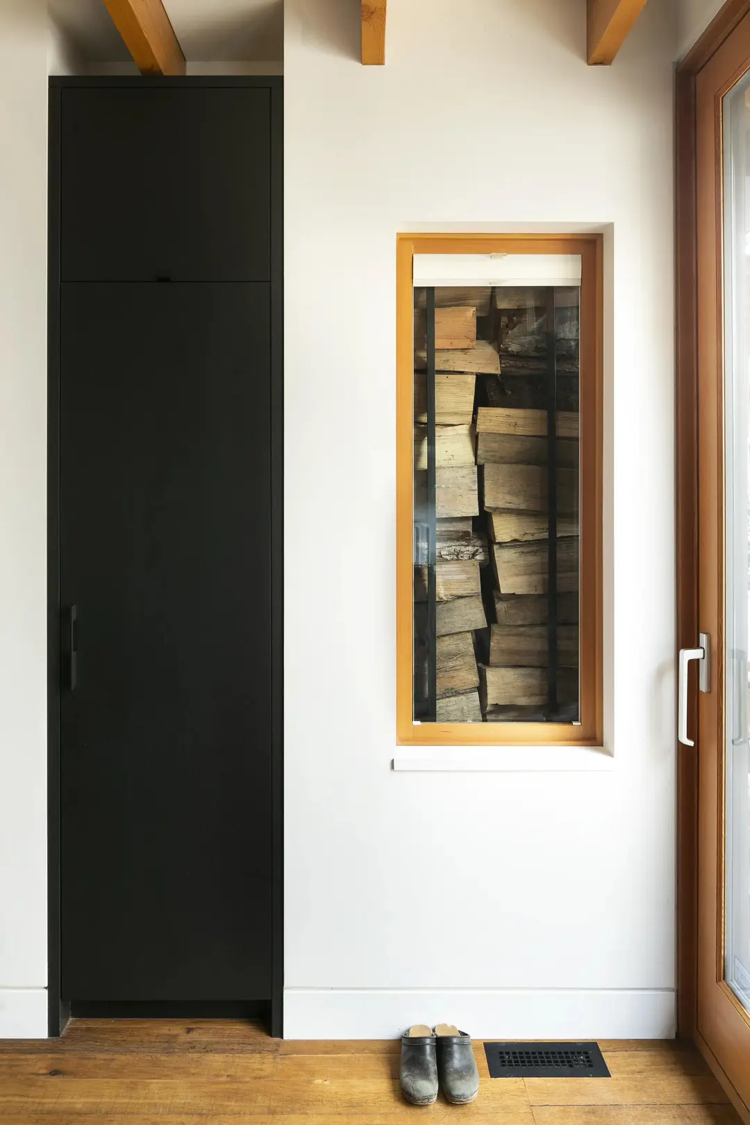 McSpadden interior entry way lumber storage detail