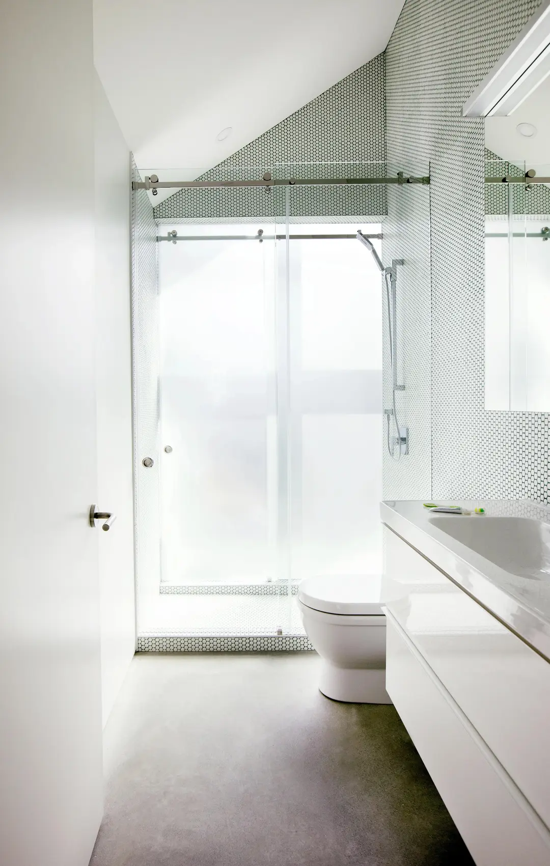 Union secondary building master bathroom