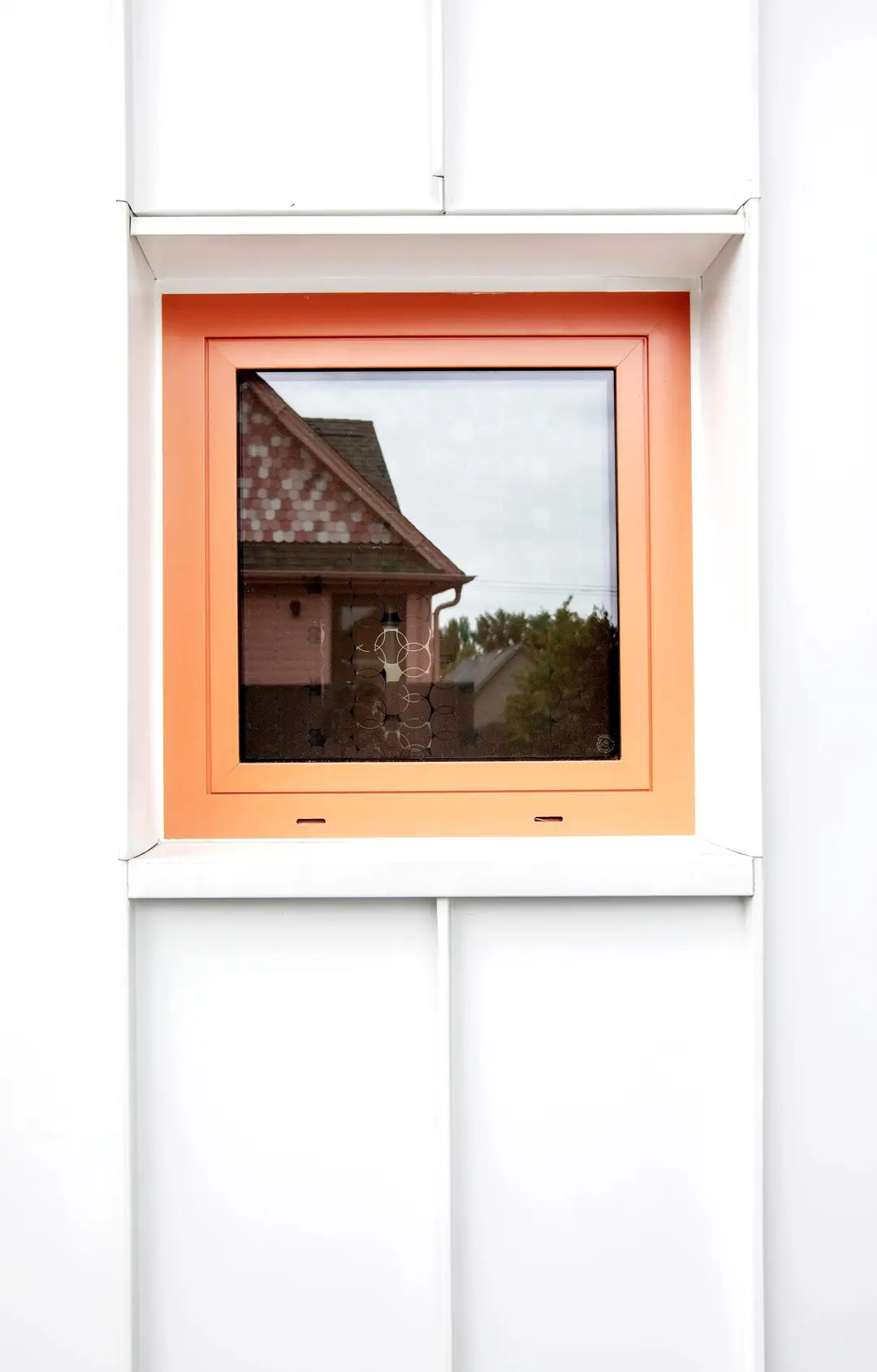Union pink house kitchen window detail