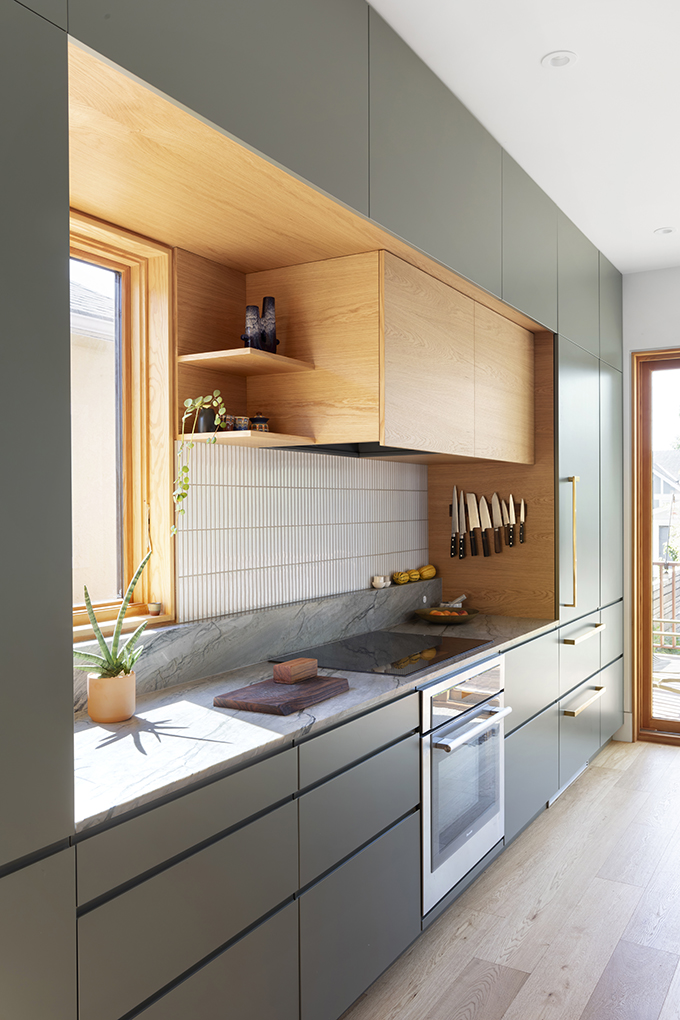 Third House green kitchen cabinetry