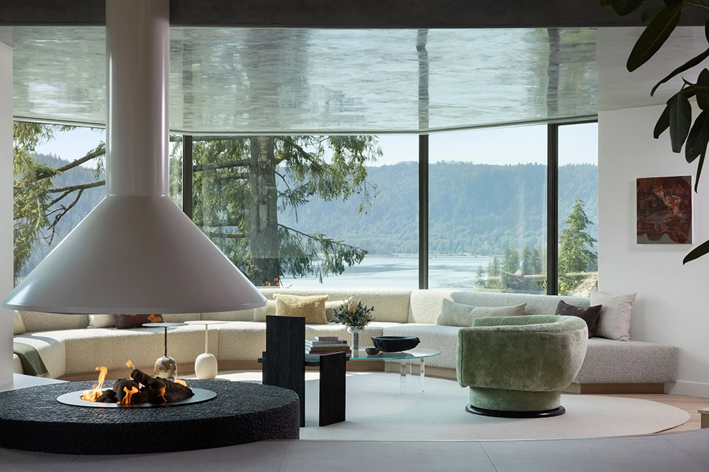 Deep Cove living room view