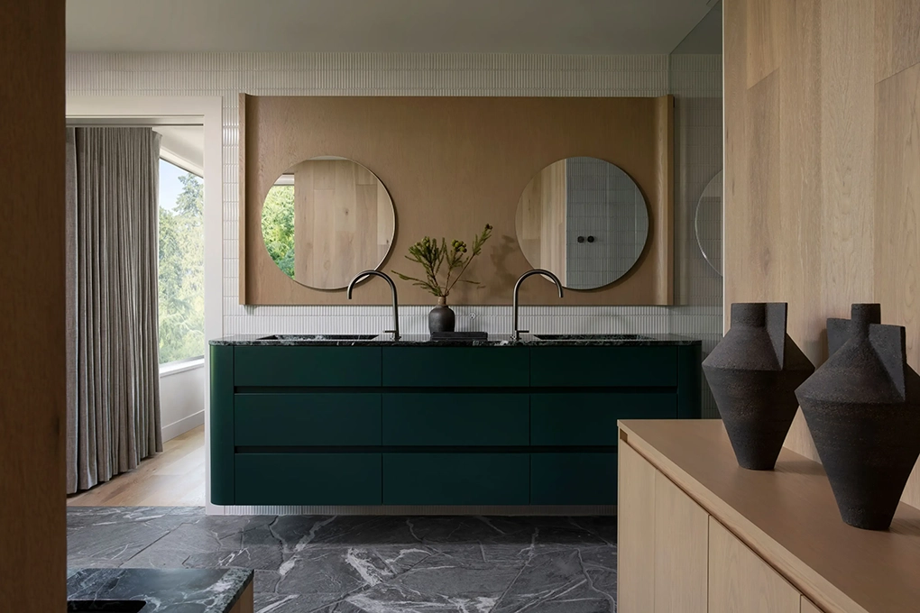 Deep Cove master bathroom vanity
