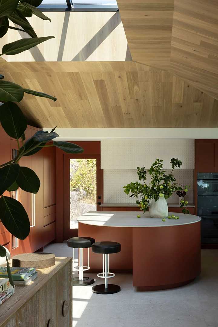 Deep Cove kitchen with skylight details