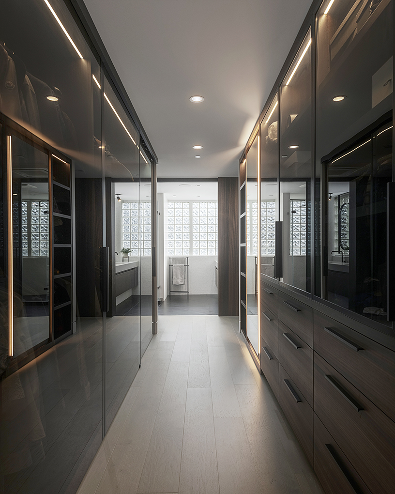 Beach Ave Master bedroom walk in closet