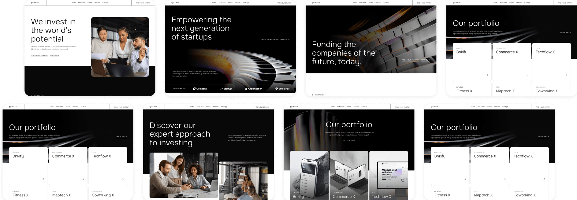 Capital - Buy Now On Webflow Banner - Venture Capital Webflow Template | Brix Templates