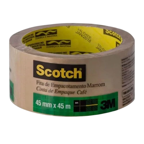 Fita marrom para embalagem Scotch