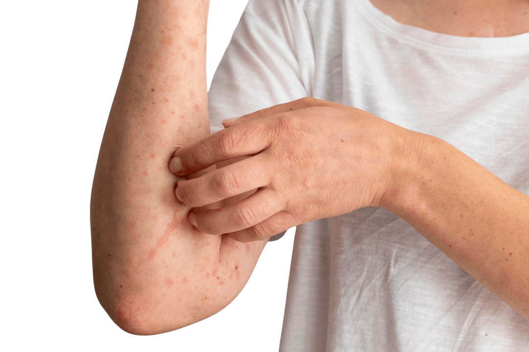 Man with back towards us