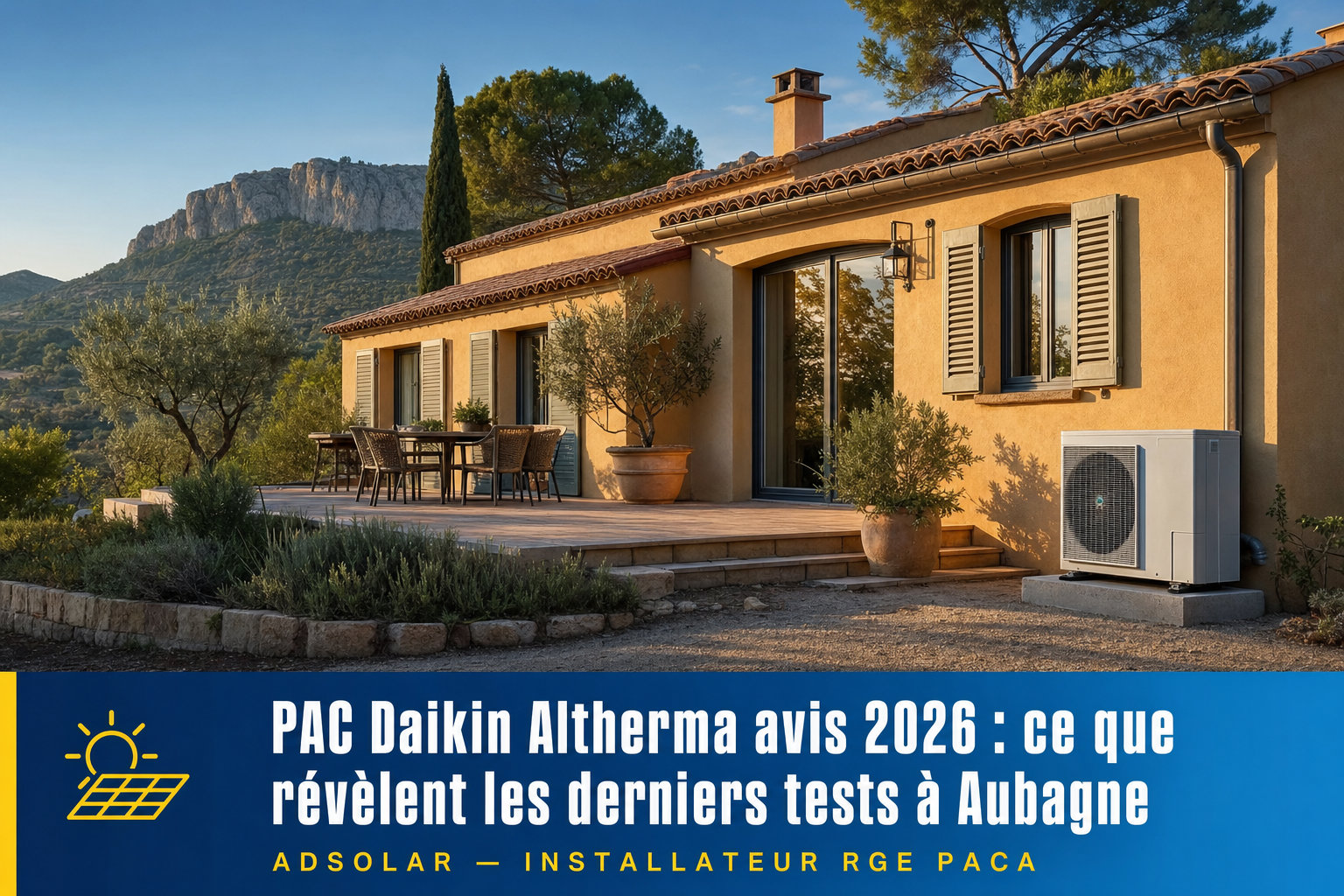 PAC Daikin Altherma avis — Aubagne