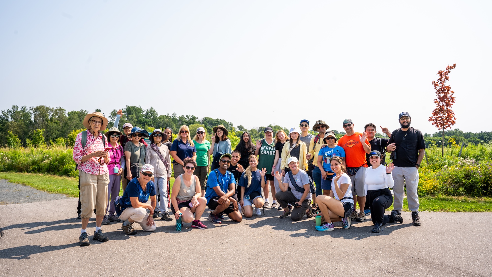 A Parkbus group on a guided day in Algonquin