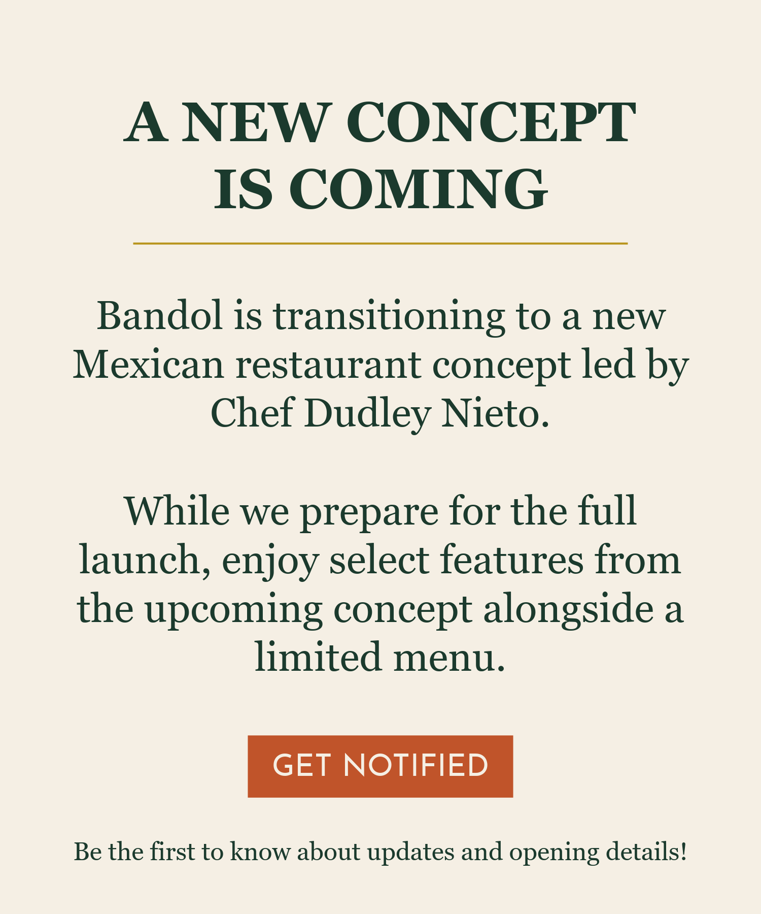 Restaurant promotion