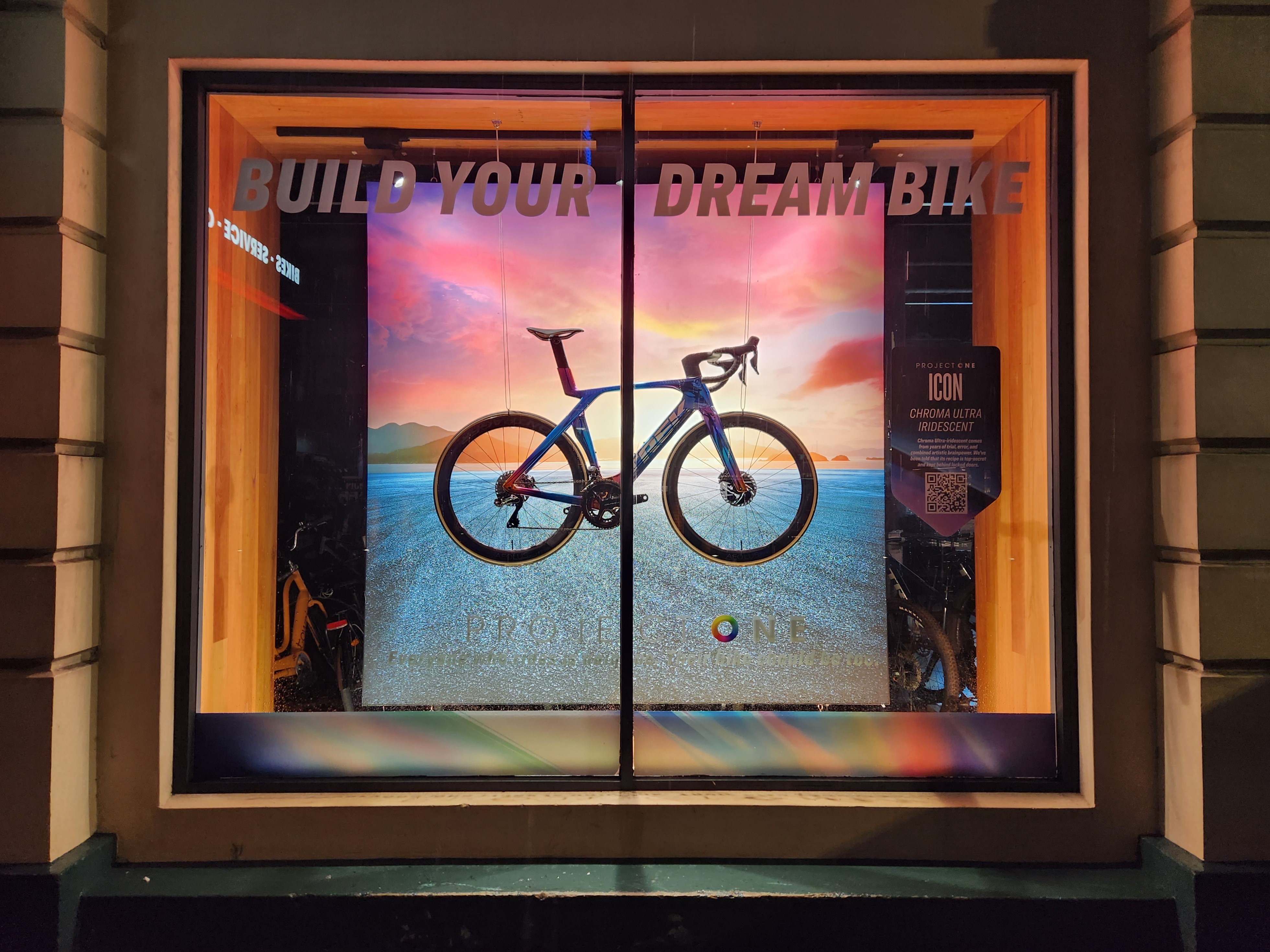 Trek Tour De France Display — Chroma Project One custom bike window display at Sydney store