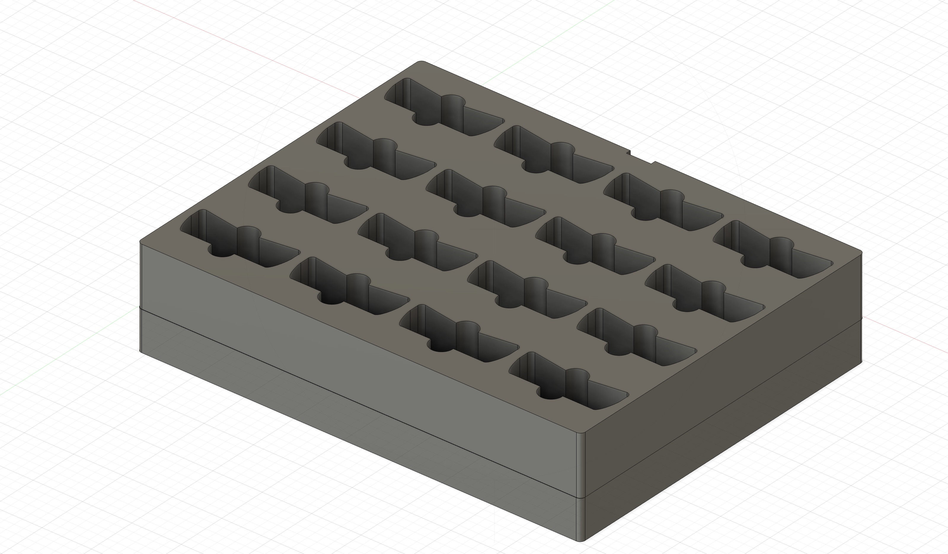 Ping club head system — 3D rendered design of custom acrylic carrier tray