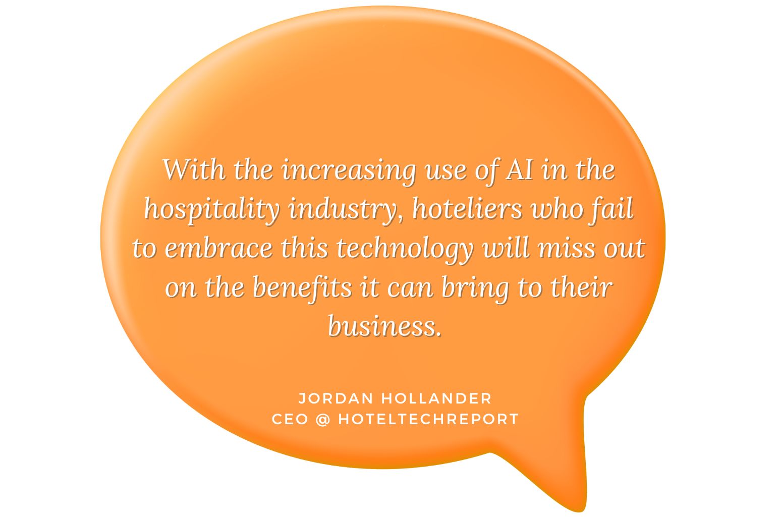 quote by jordan hollander hoteltech report