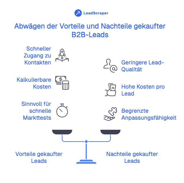 Vorteile und Nachteile vom B2B Leadkauf