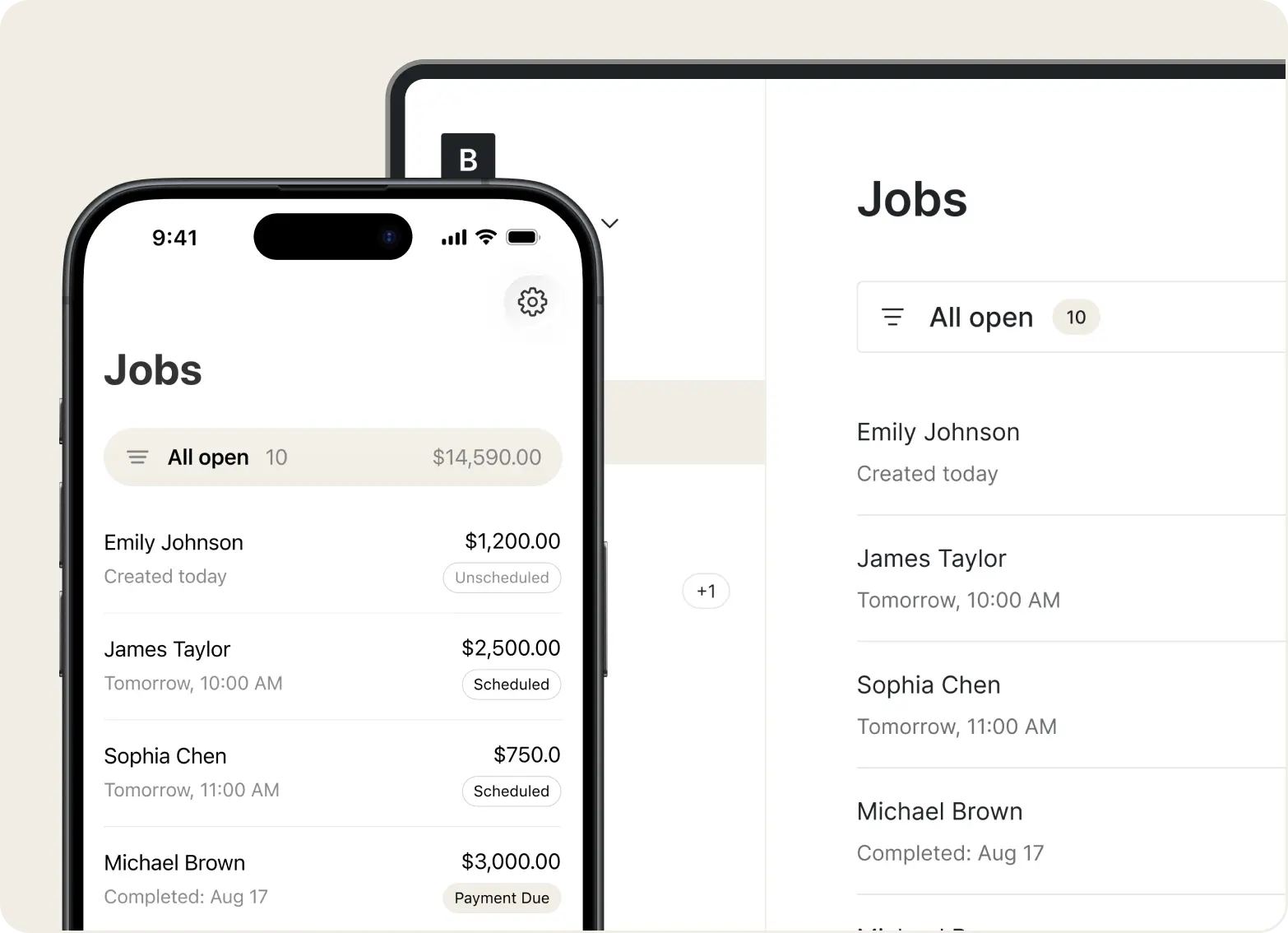 Tofu application screenshot