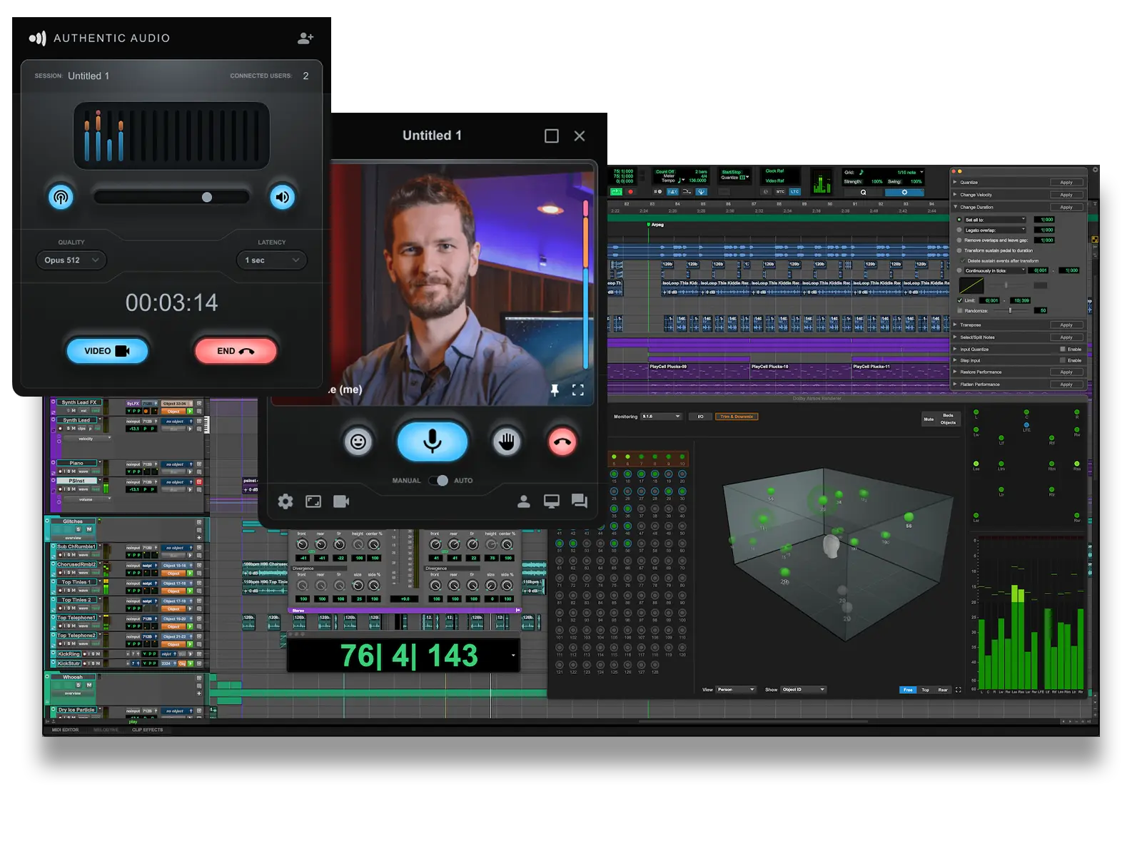 Authentic Audio supports immersive audio, surround sound and Dolby Atmos audio formats