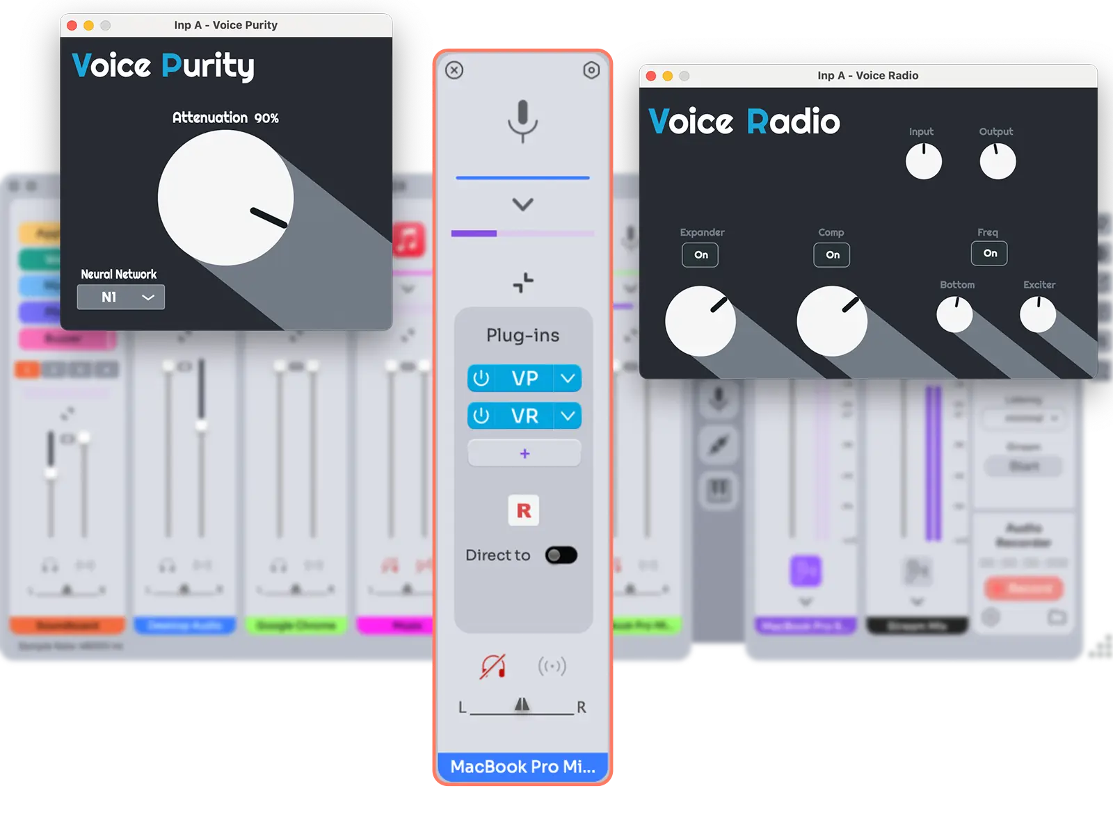 Achieve more professional vocals with CASTER’s inbuilt vocal processing plugins