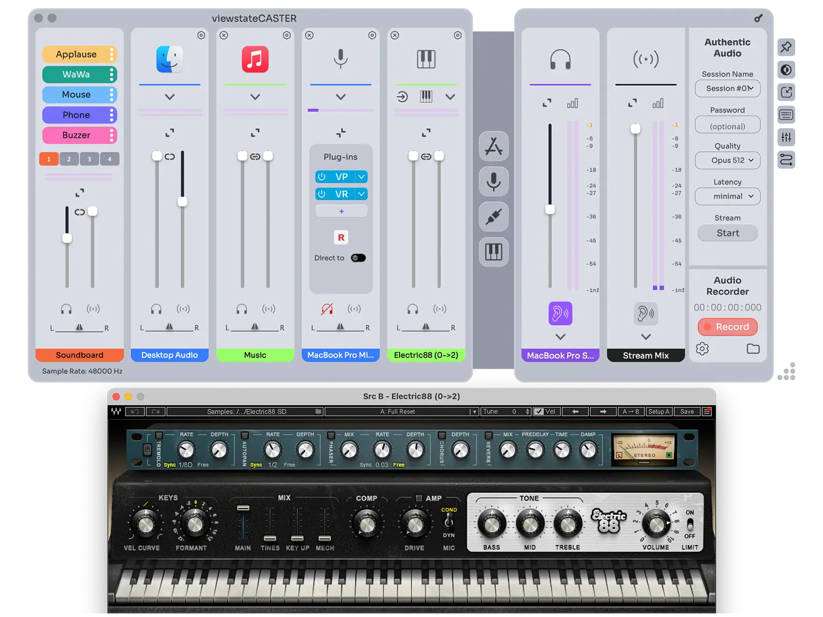 Stream high-quality audio in real-time with CASTER and GroundControl Bridge