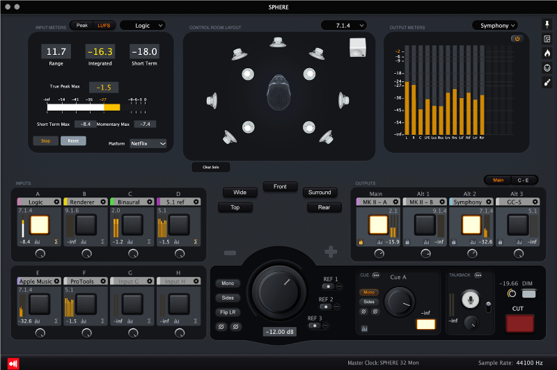 Ginger Audio GroundControl Sphere Main Page Screenshot