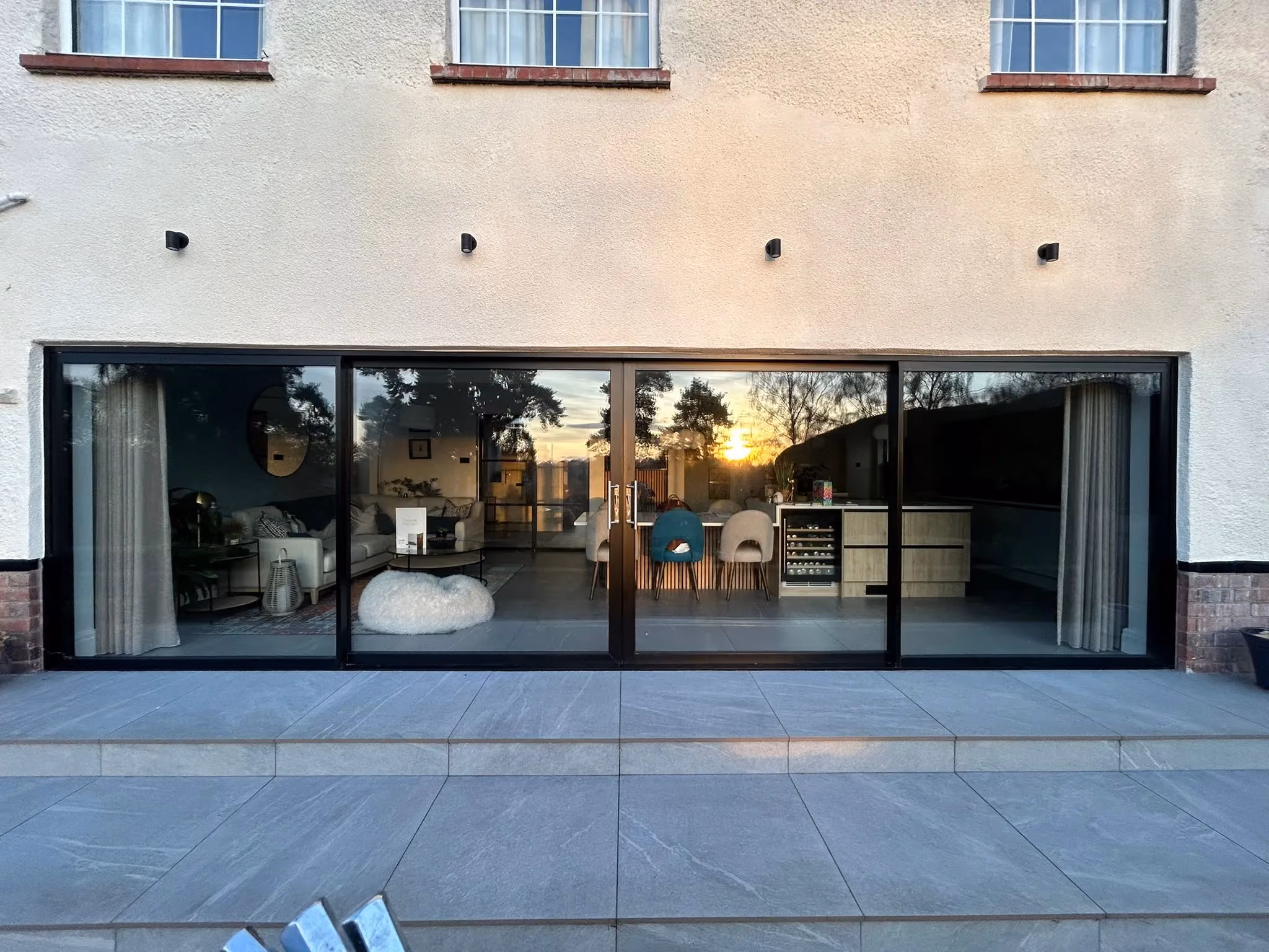 Completed door installation project on a family home